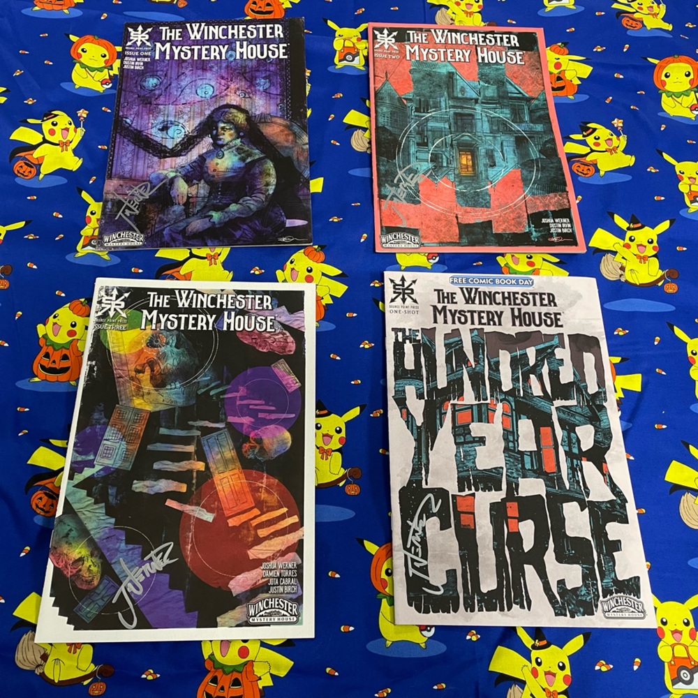 Comic Bundle The Winchester Mystery House Horror Books Set of 4 Loose Signed